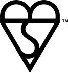 Kite Mark Logo - A heart shape made up of a V, S and B